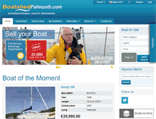 Tablet Screenshot of falmouth.boatshed.com