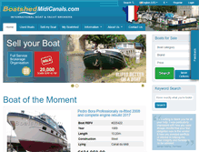 Tablet Screenshot of midicanals.boatshed.com