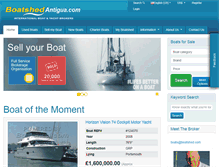 Tablet Screenshot of antigua.boatshed.com